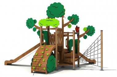 SUNBET·申博(中国区)运动游乐木质定制树形组